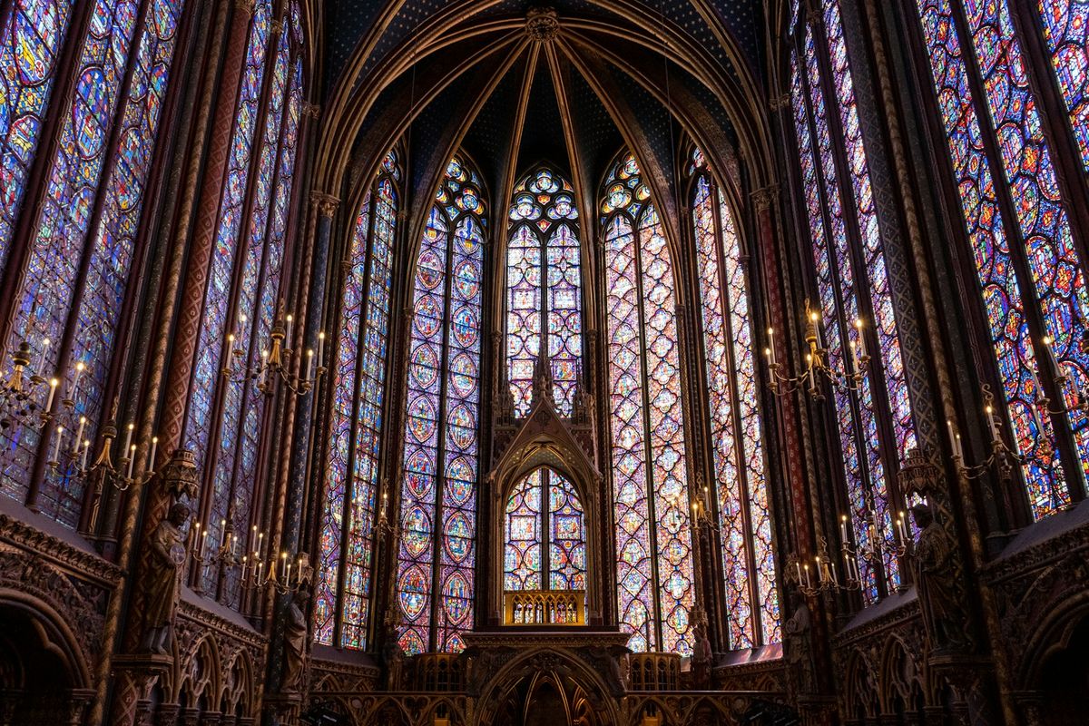 Glassmalerier i Sainte-Chapelle